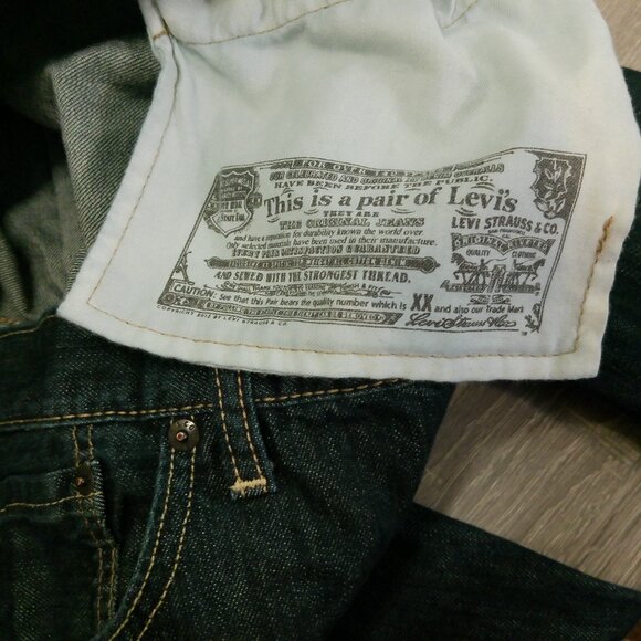 Levis 501 Jeans Mens 40 X 30 Blue Denim Button Fly - Picture 8 of 10